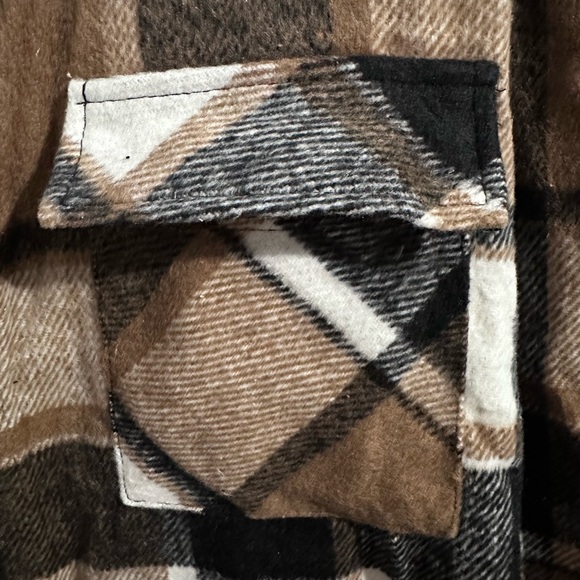 Manfinity Homme Loose Fit Men's Plaid Printed Jacket - Picture 4 of 6